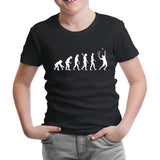 Tenis Player Evolution Siyah Çocuk Tshirt