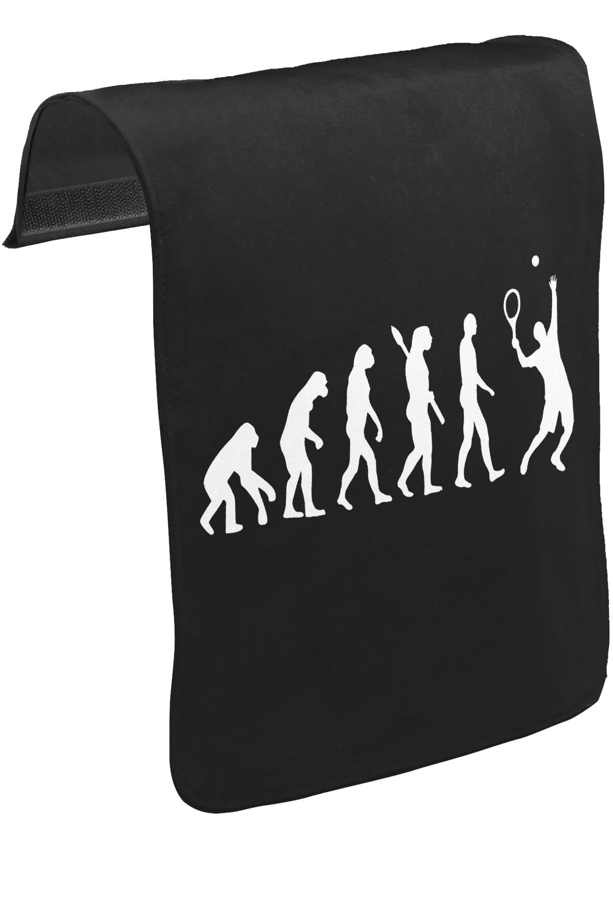 Tenis Player Evolution Unisex Siyah Tak-Çıkar Postacı Çanta Kapağı CK-1051