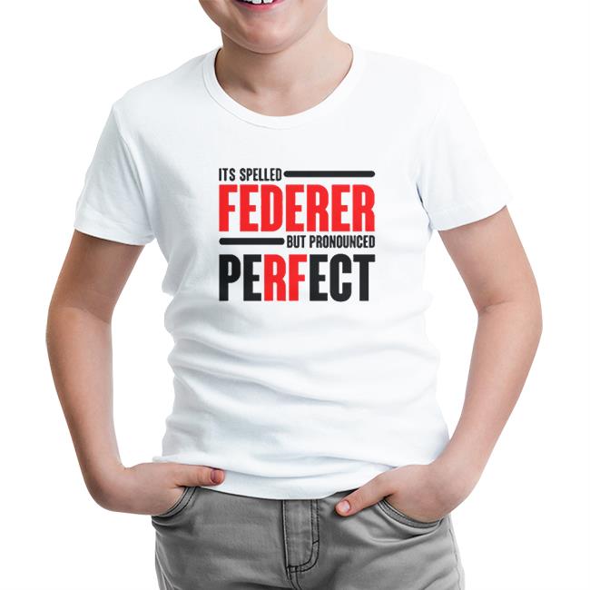 Tenis - Pronounced Perfect Beyaz Çocuk Tshirt