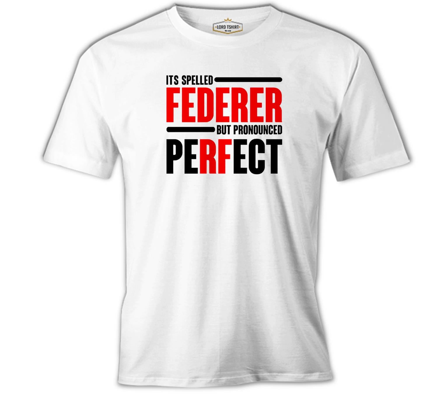 Tenis - Pronounced Perfect Beyaz Erkek Tshirt