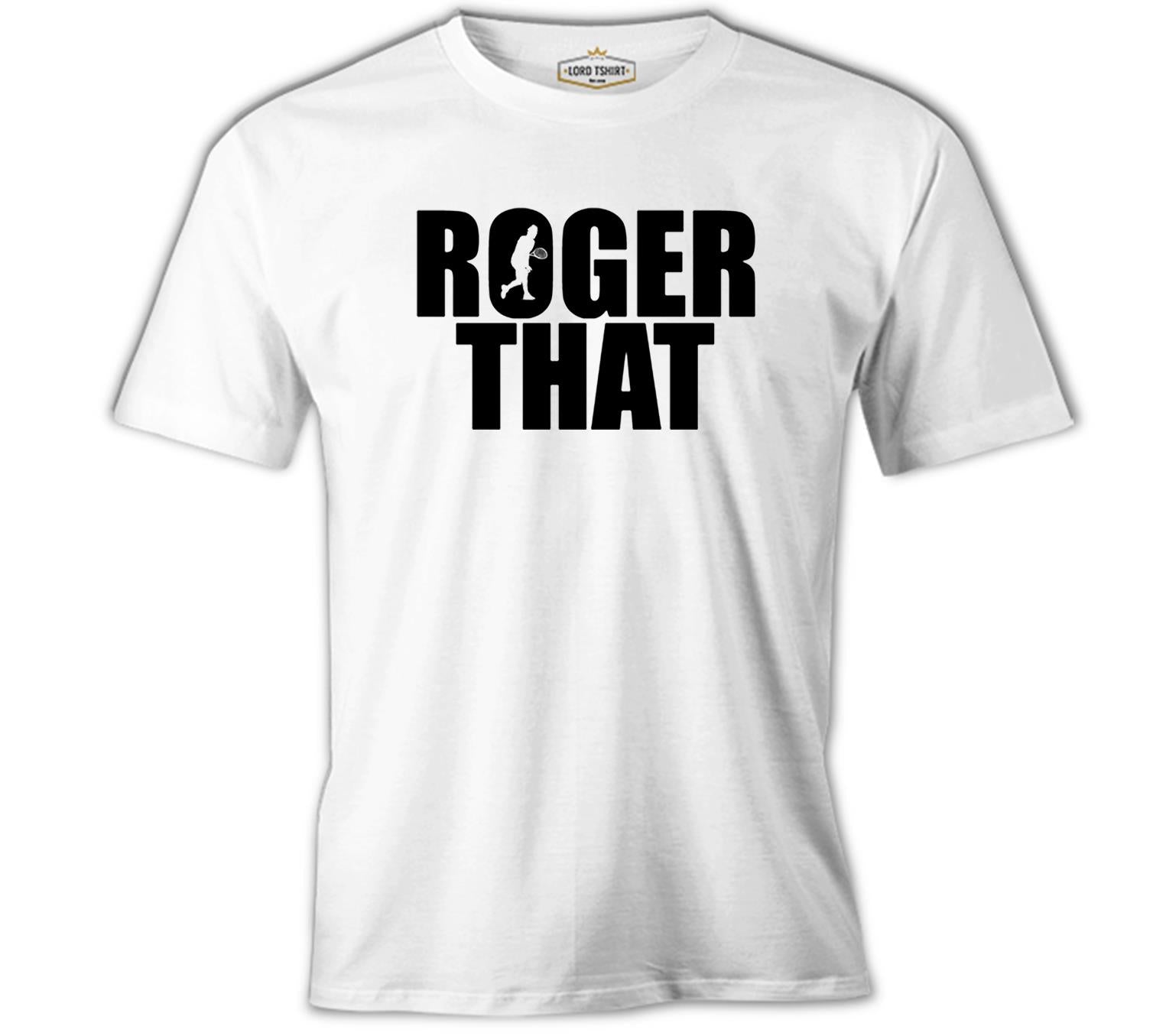 Tenis - Roger That Beyaz Erkek Tshirt