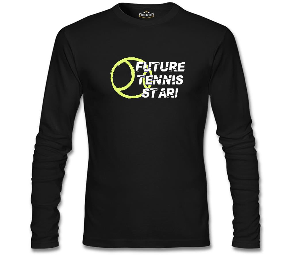 Tennis Star Future Black Men's Sweatshirt