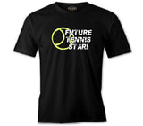 Tennis Star Future Black Men's Tshirt