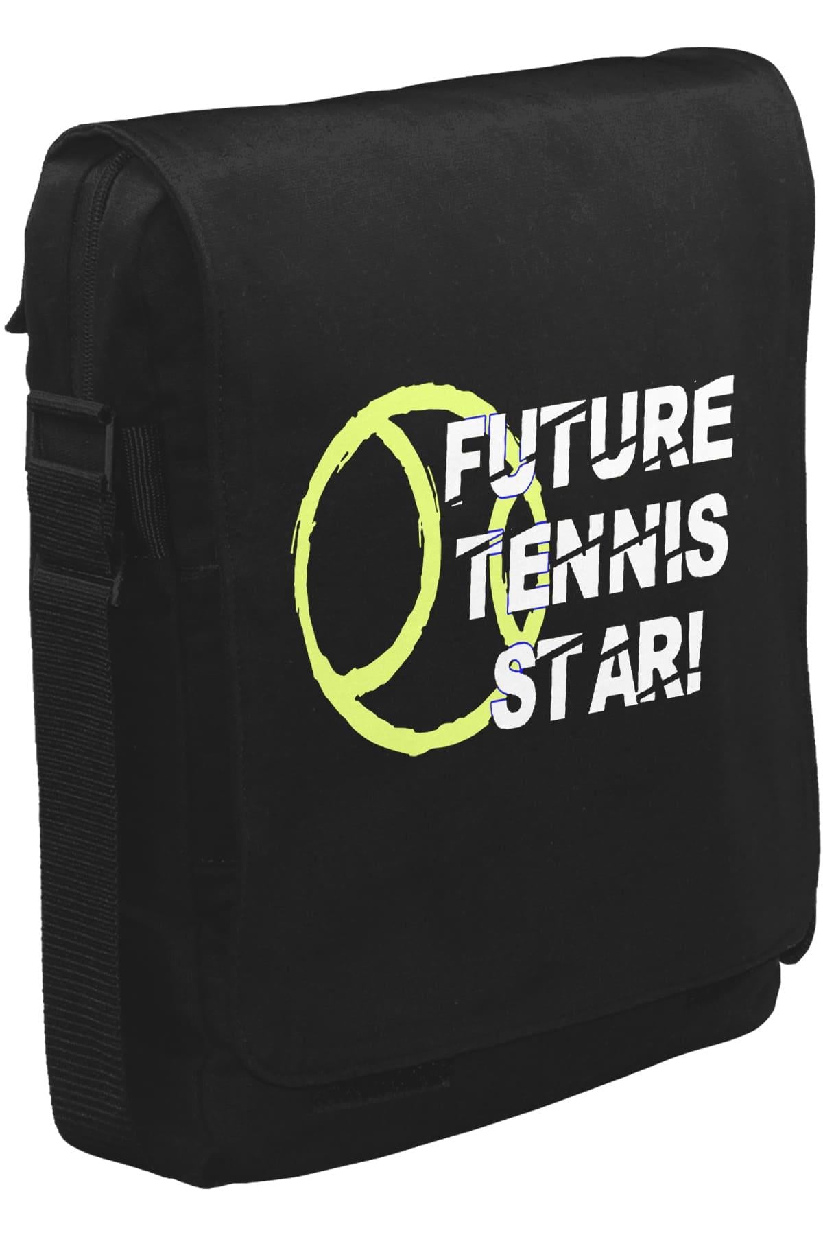 Tenis Star Future  Unisex Siyah Postacı Çanta