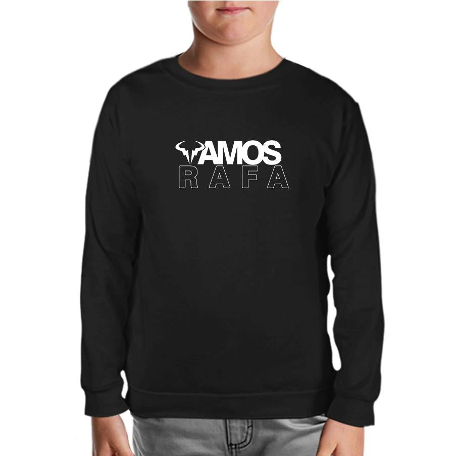 Tennis - Vamos Rafa Black Kids Sweatshirt