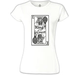 Tenis - Court King Beyaz Kadın Tshirt