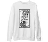 Tenis - Court King Beyaz Kalın Sweatshirt