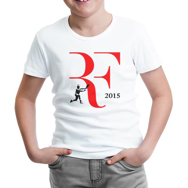 Tenis - Federer 2015 Beyaz Çocuk Tshirt