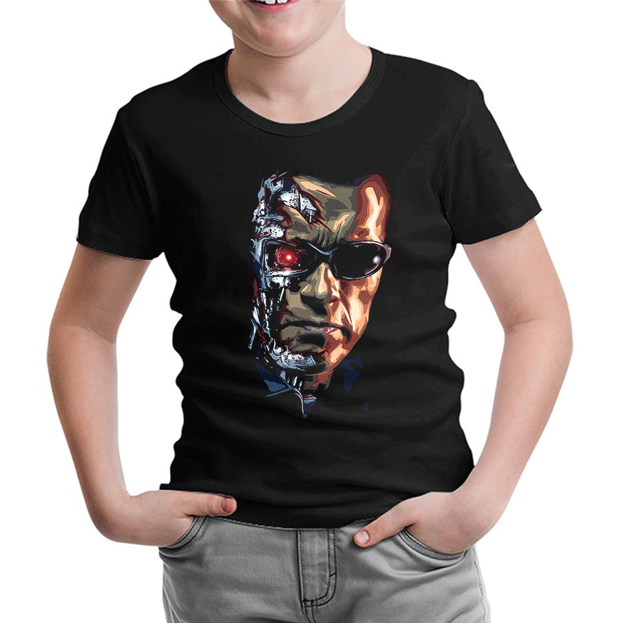 Terminatör Siyah Çocuk Tshirt