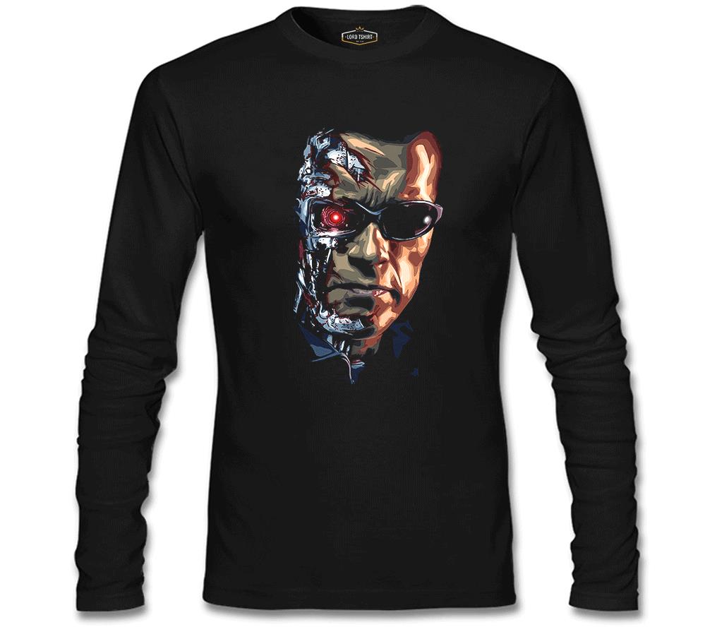 Terminatör Siyah Erkek Sweatshirt