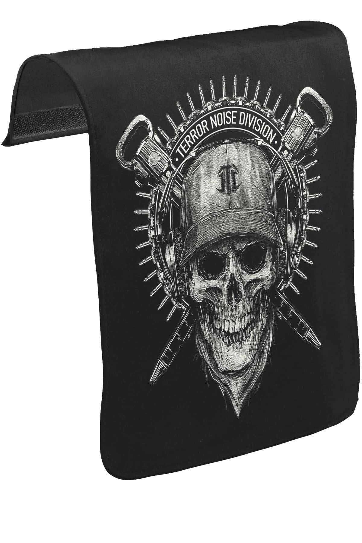 Terror Noise Division Unisex Siyah Tak-Çıkar Postacı Çanta Kapağı CK-927