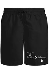 Tesla - Edison Unisex Siyah Şort
