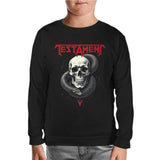 Testament - Skull Snake Black Kids Sweatshirt 