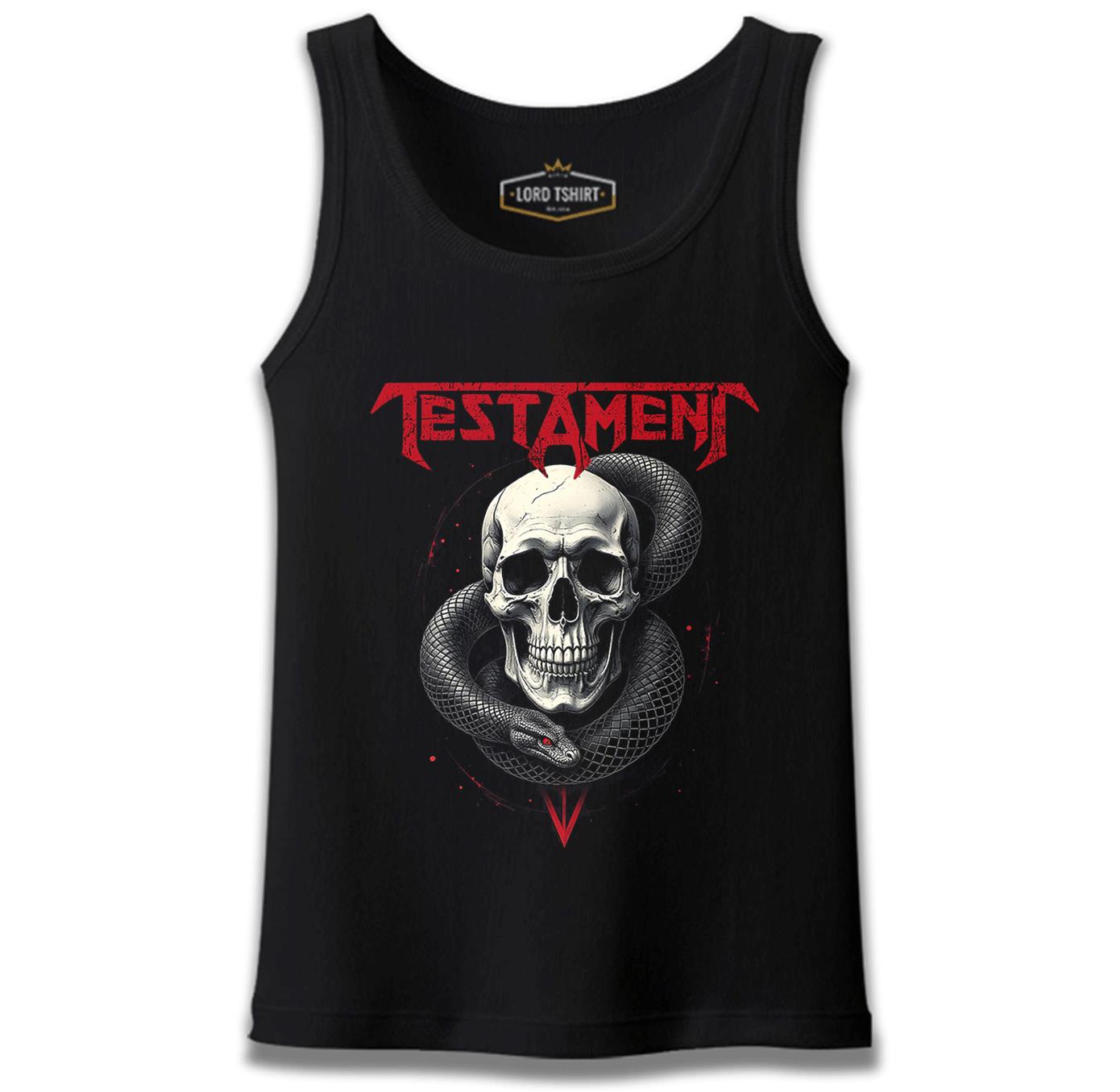 Testament - Skull Snake Black Men's Undershirt 