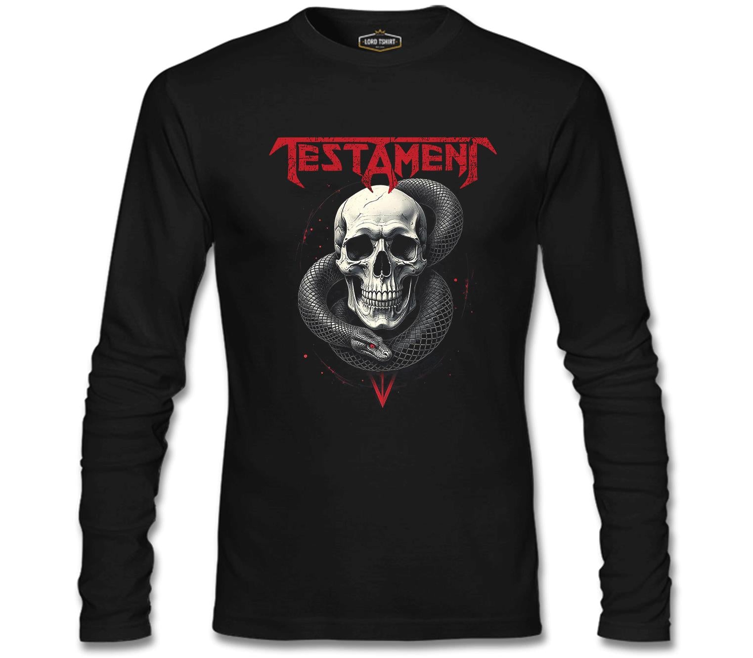 Testament - Skull Snake Black Men's Sweatshirt 