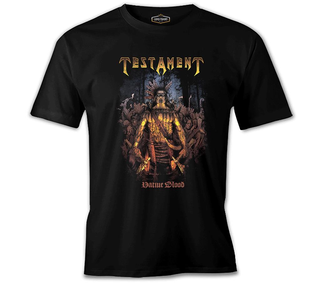 Testament - Native Blood Siyah Erkek Tshirt