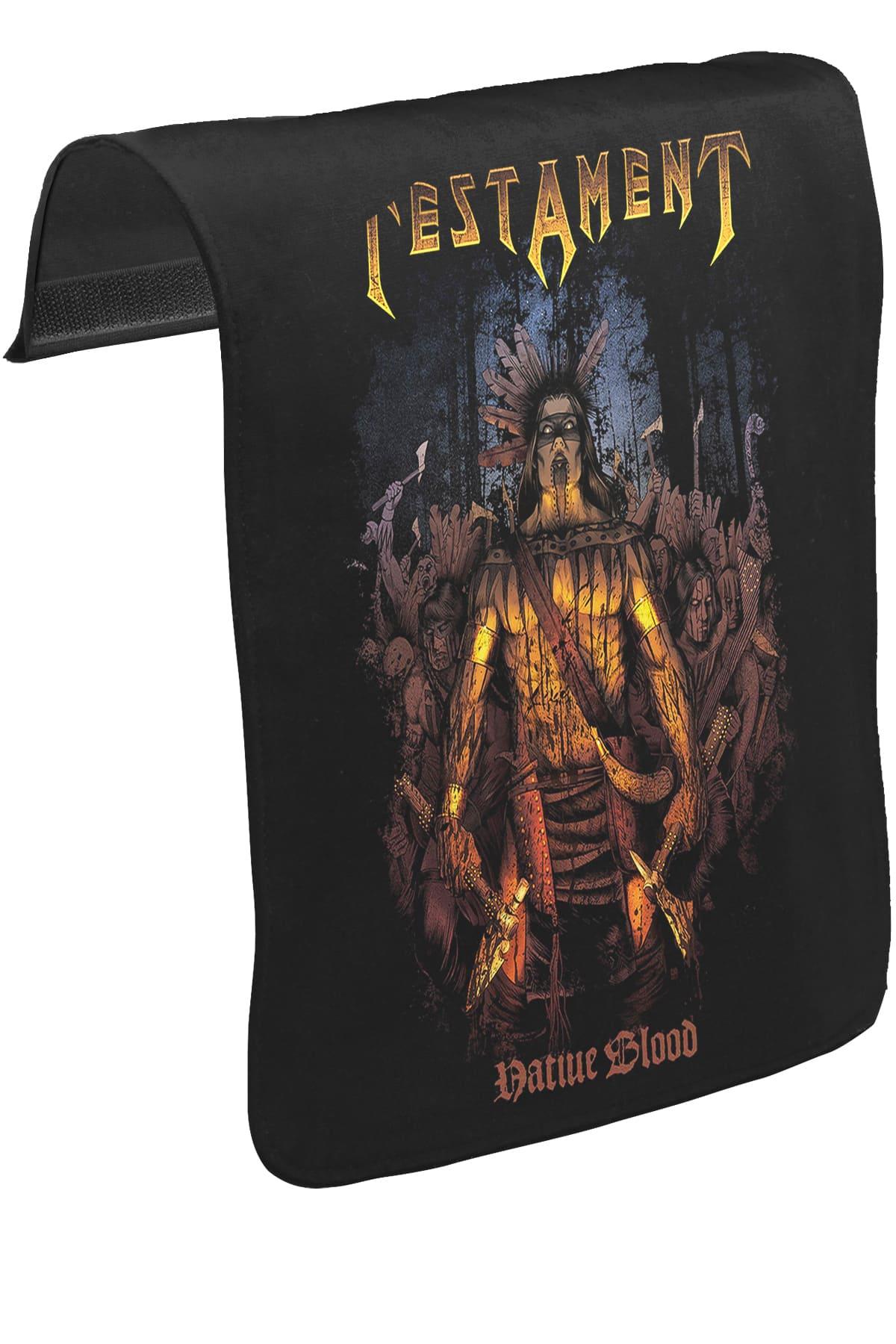 Testament - Native Blood Unisex Siyah Tak-Çıkar Postacı Çanta Kapağı CK-52