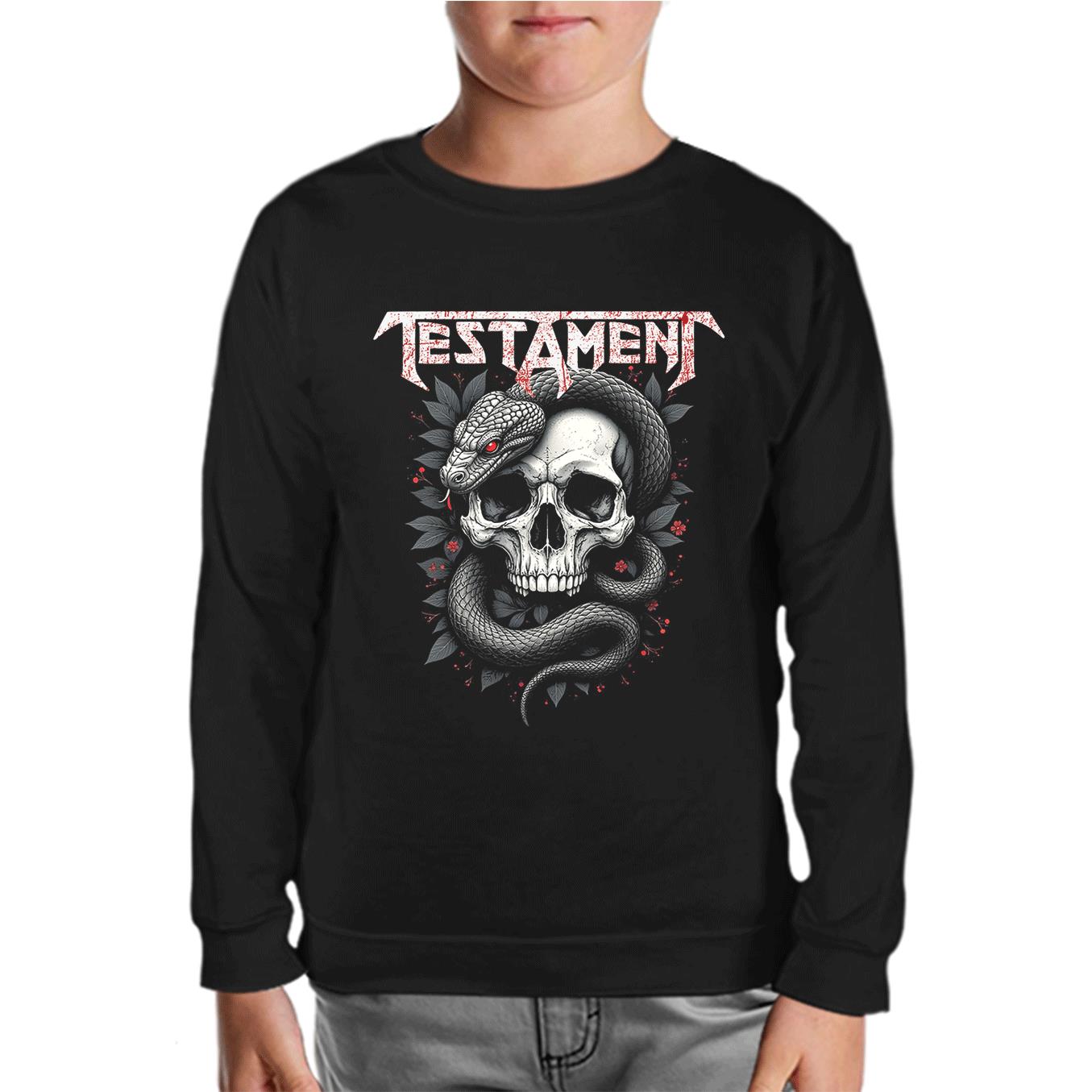 Testament - Snake Black Kids Sweatshirt 