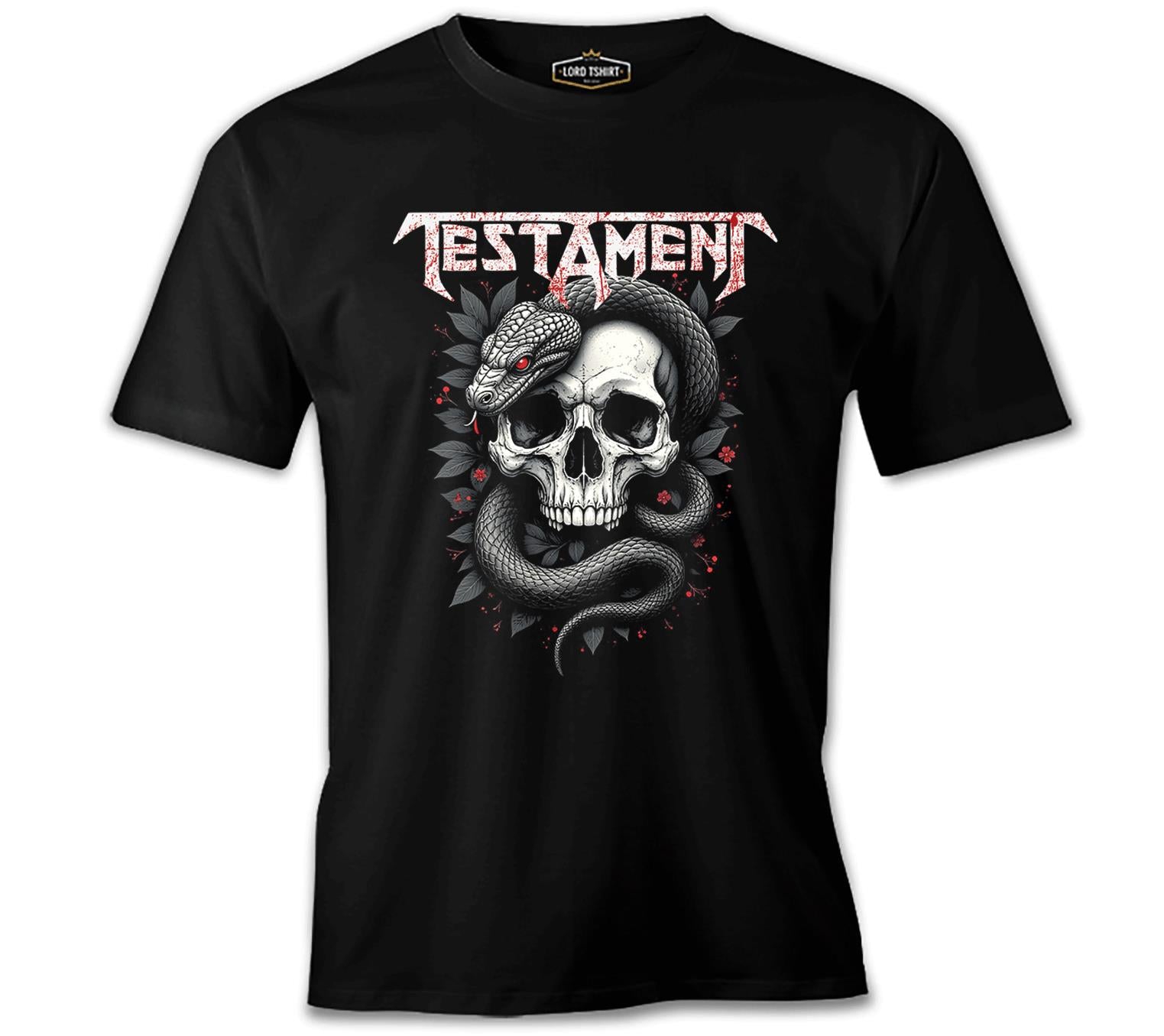 Testament - Yılan Siyah Erkek Tshirt