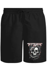 Testament - Yılan Unisex Siyah Şort