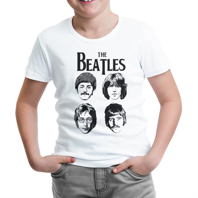 The Beatles 3 Beyaz Çocuk Tshirt