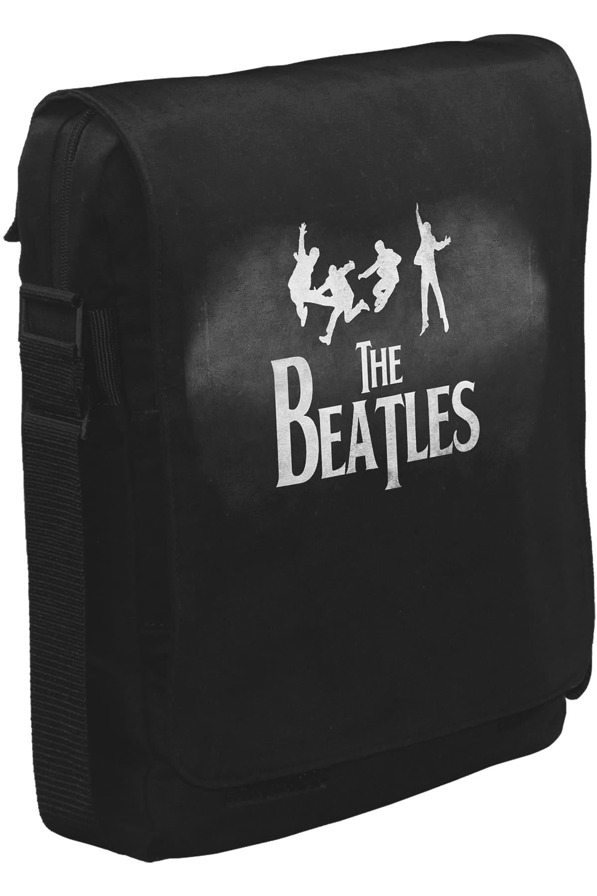 The Beatles II Unisex Siyah Postacı Çanta