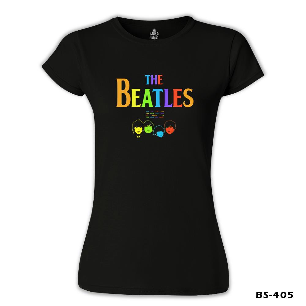 The Beatles Siyah Kadın Tshirt