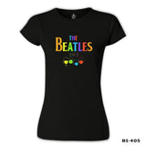 The Beatles Black Women's Tshirt