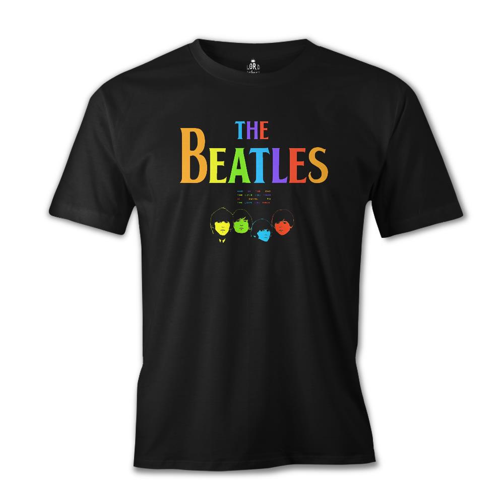 The Beatles Siyah Erkek Tshirt