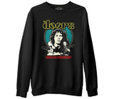 The Doors  Siyah Erkek Kalın Sweatshirt