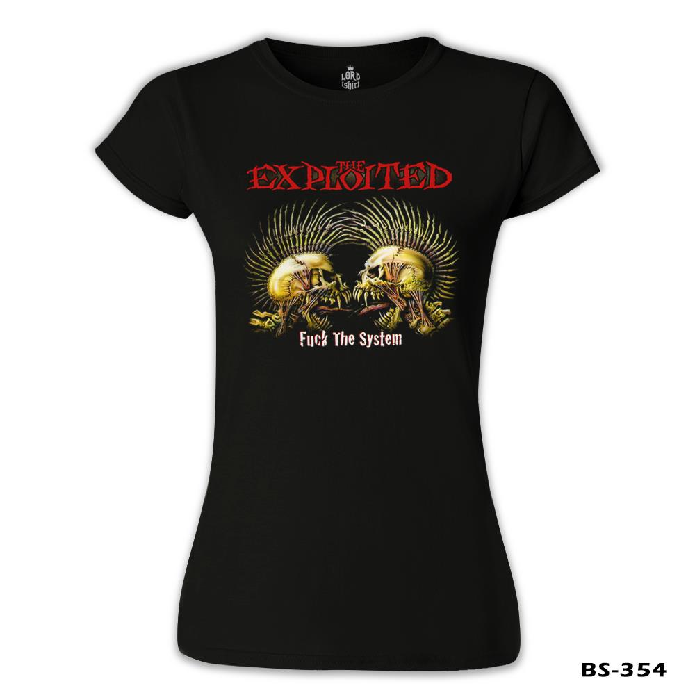 The Exploited Siyah Kadın Tshirt