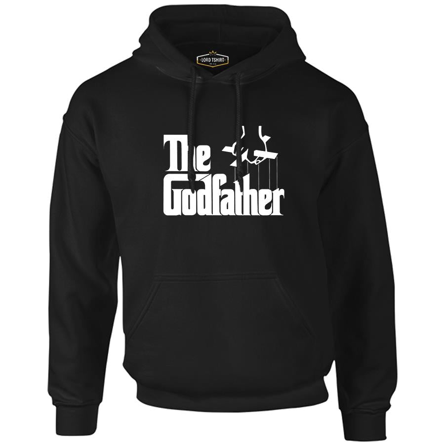 The Godfather - Logo Siyah Erkek Fermuarsız Kapşonlu