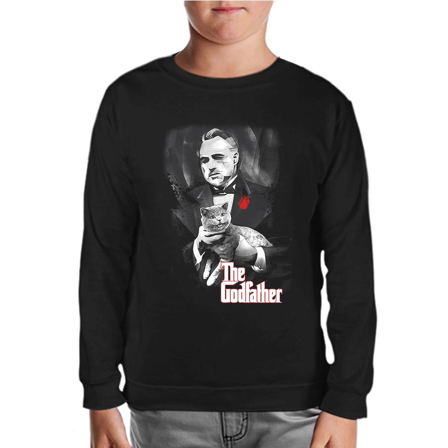 The Godfather Siyah Çocuk Sweatshirt