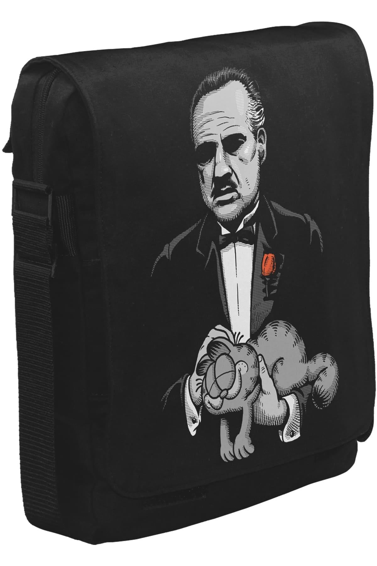 The Godfather - The Cat Unisex Siyah Postacı Çanta
