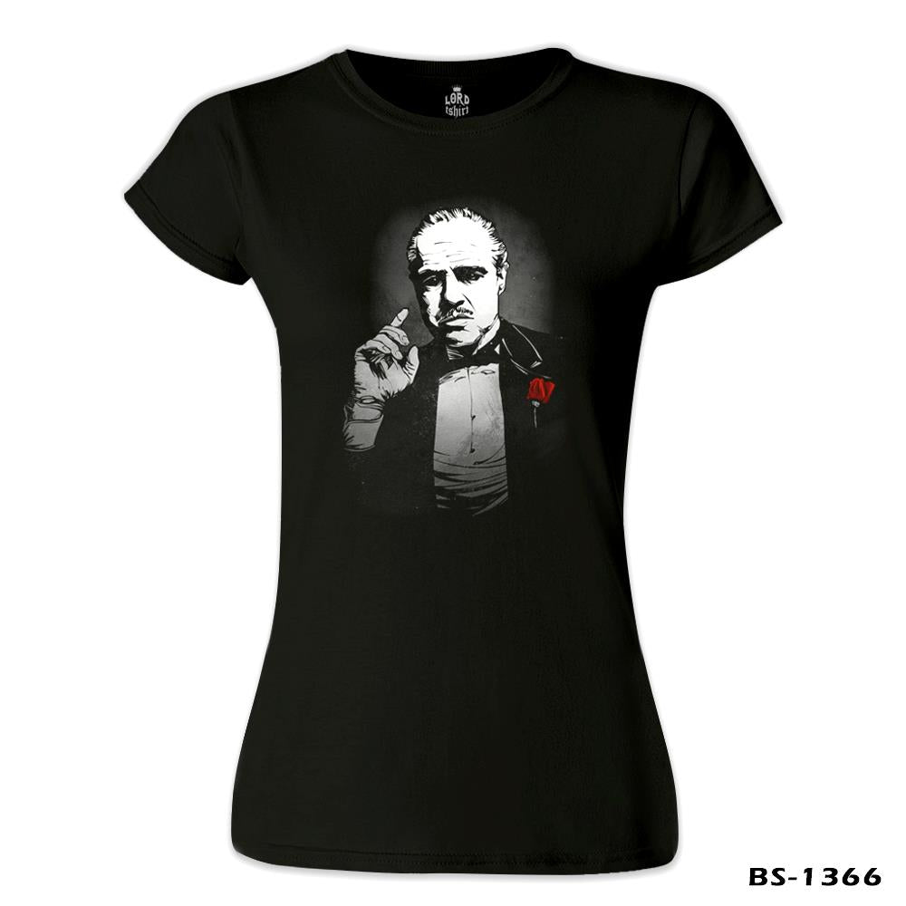 The Godfather - The Rule Siyah Kadın Tshirt