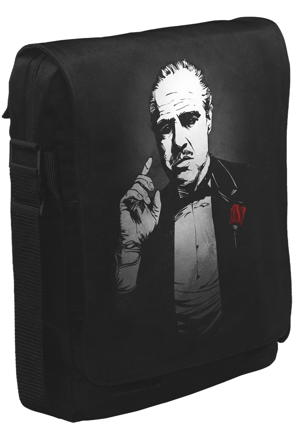 The Godfather - The Rule Unisex Siyah Postacı Çanta