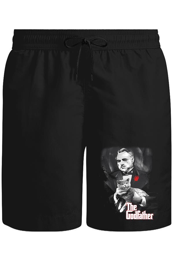 The Godfather Unisex Siyah Şort