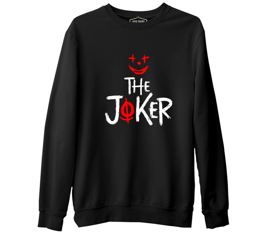 The Joker - Look Siyah Erkek Kalın Sweatshirt