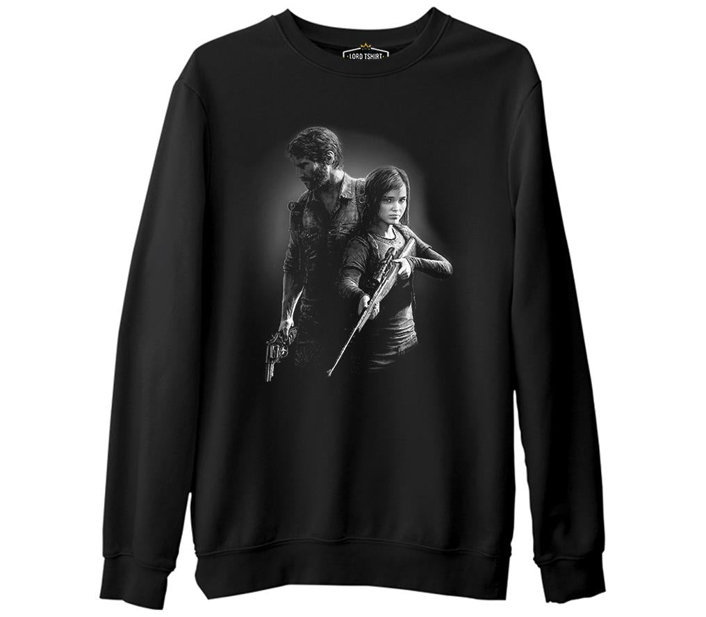 The Last of Us - Remastered Siyah Erkek Kalın Sweatshirt