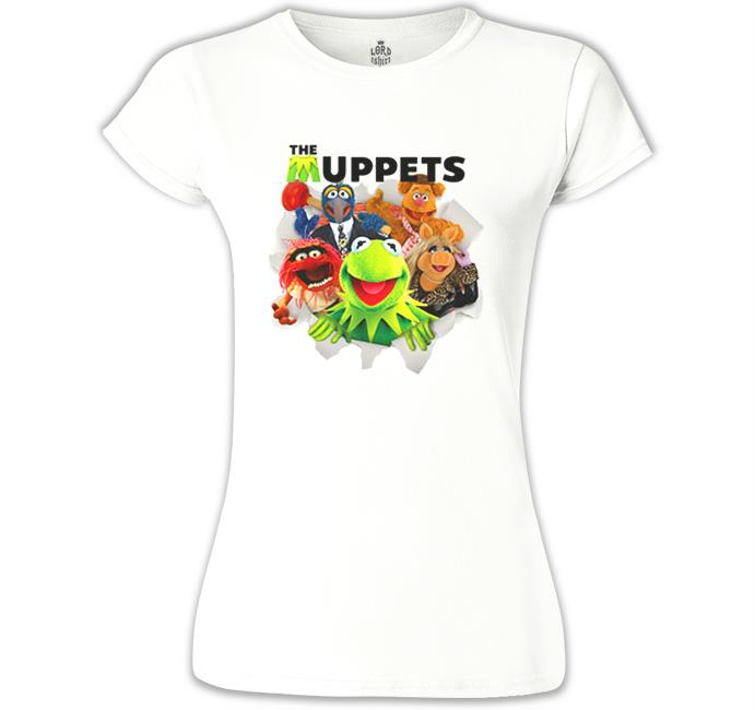 The Muppets Beyaz Kadın Tshirt