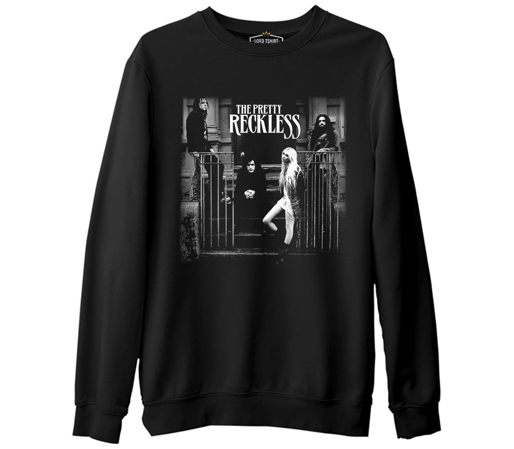 The Pretty Reckless  Siyah Erkek Kalın Sweatshirt
