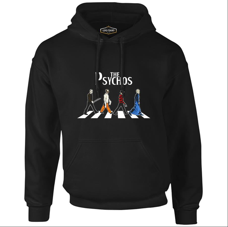 The Psychos Black Men's Zipperless Hoodie