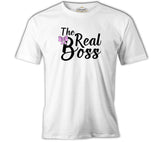 The Real Boss White Men's T-Shirt