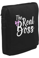 The Real Boss Unisex Siyah Postacı Çanta