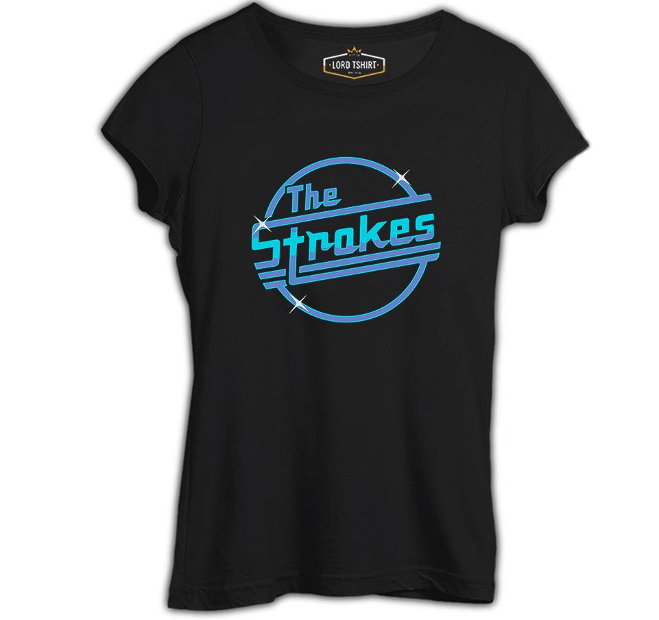 The Strokes - Logo Siyah Kadın Tshirt