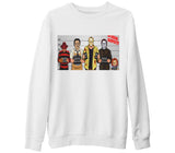 The Usual Suspects - Horror Beyaz Kalın Sweatshirt