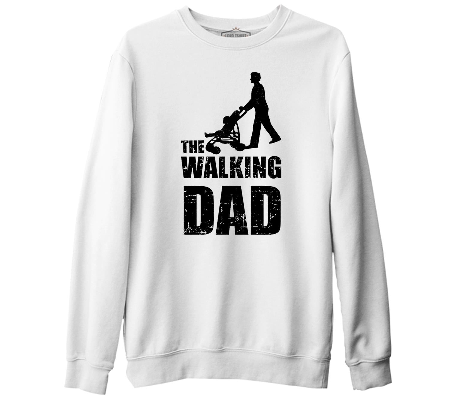 The Walking Dad Beyaz Kalın Sweatshirt