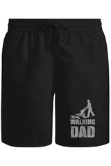 The Walking Dad Unisex Siyah Şort