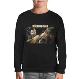 The Walking Dead - Rick 2 Black Kids Sweatshirt