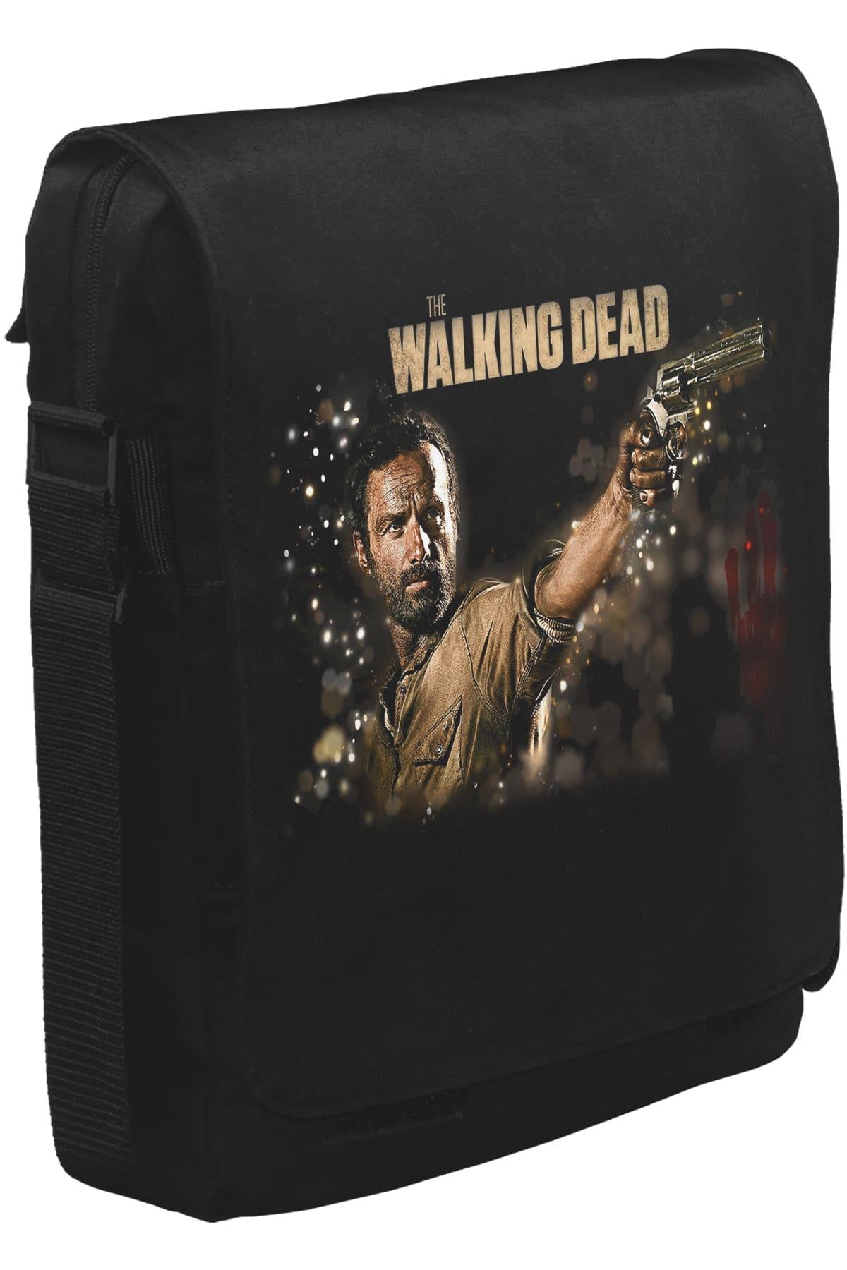 The Walking Dead - Rick II Unisex Siyah Postacı Çanta